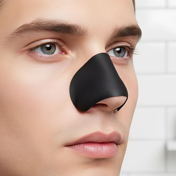 Charcoal Pore Strip - 50 ชิ้น แผ่นมาส์กกำจัดสิวเสี้ยนบริเวณจมูก ช่วยกระชับรูขุมขน สติ๊กเกอร์ลอกสิวเสี้ยน แผ่นทำความสะอาดผิวหน้าอย่างล้ำลึก