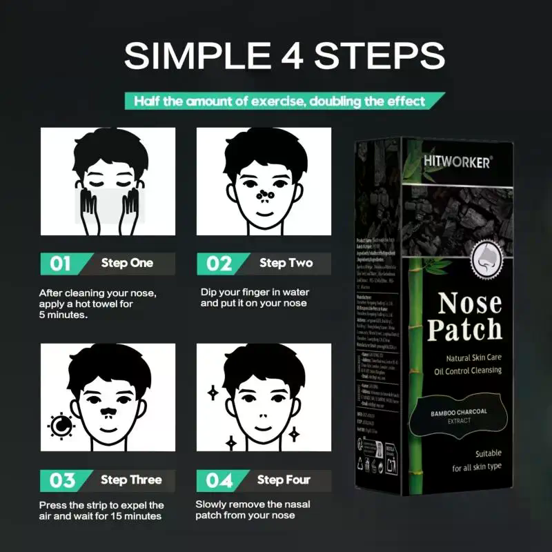 20/30/50 ชิ้นแผ่นลอกสิวเสี้ยนท - Charcoal Pore Strip บทวิจารณ์และราคา