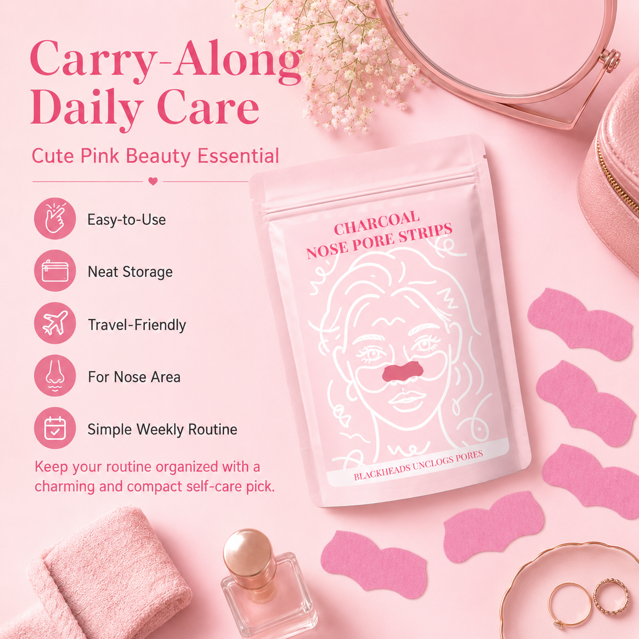 แผ่นลอกสิวเสี้ยนทำความสะอาดล้ำ - Charcoal Pore Strip บทวิจารณ์และราคา