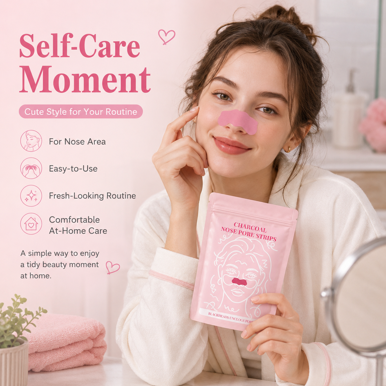 แผ่นลอกสิวเสี้ยนทำความสะอาดล้ำ - Charcoal Pore Strip บทวิจารณ์และราคา