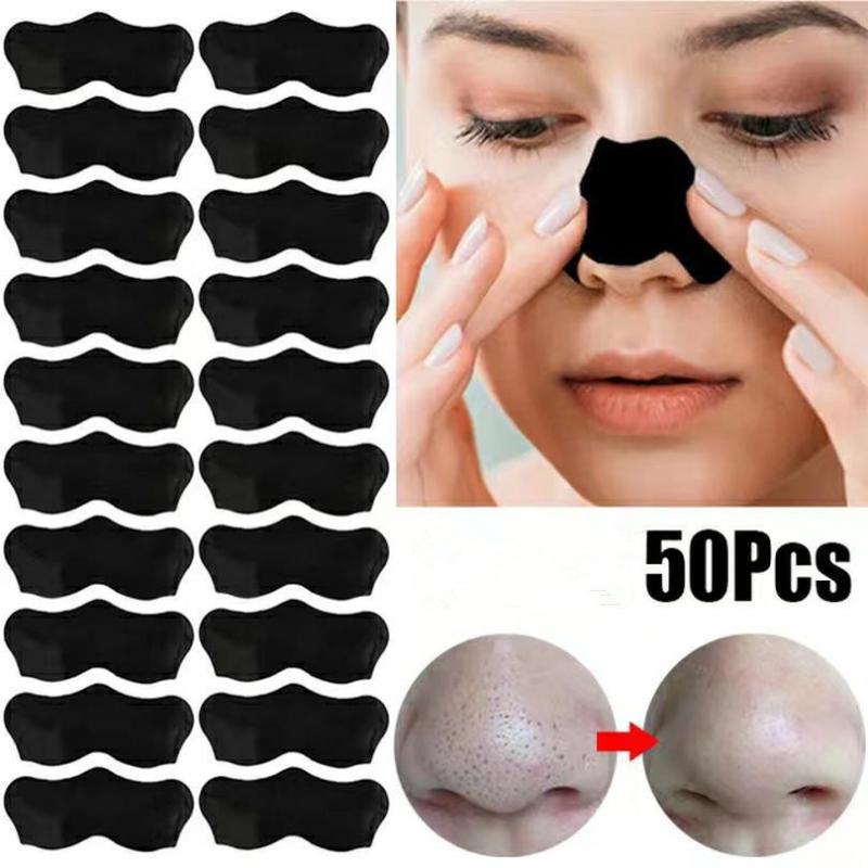 50 ชิ้น แผ่นมาส์กกำจัดสิวเสี้ย - Charcoal Pore Strip บทวิจารณ์และราคา
