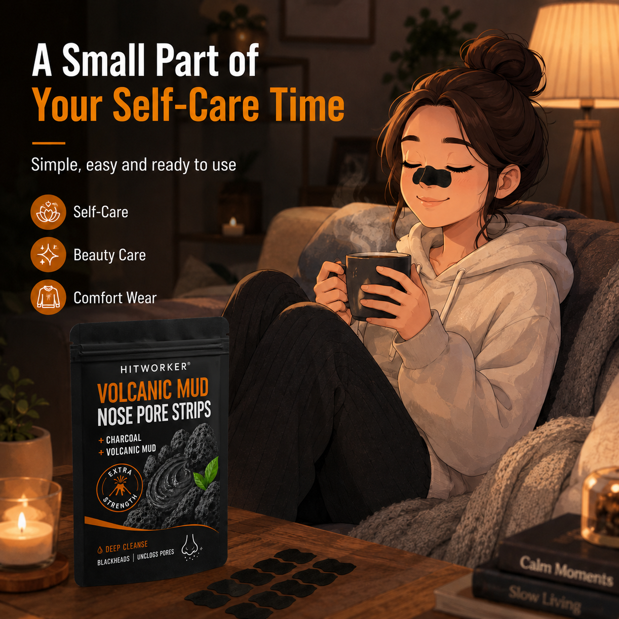 10 ชิ้น แผ่นลอกสิวเสี้ยน, แผ่น - Charcoal Pore Strip บทวิจารณ์และราคา