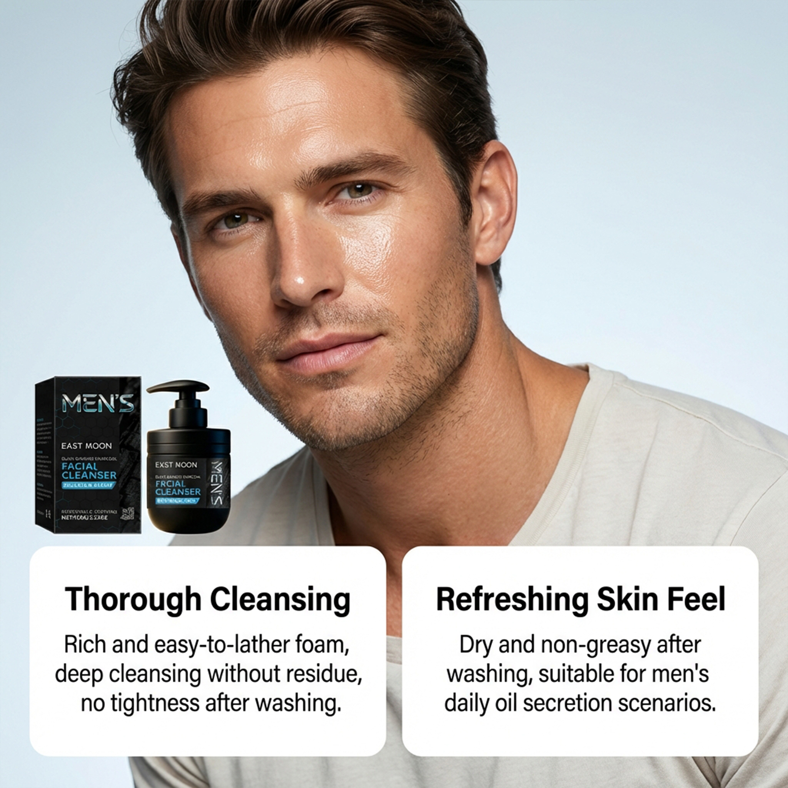 โฟมล้างหน้าถ่านไม้ไผ่สำหรับผู้ - Skincare Natur E บทวิจารณ์และราคา