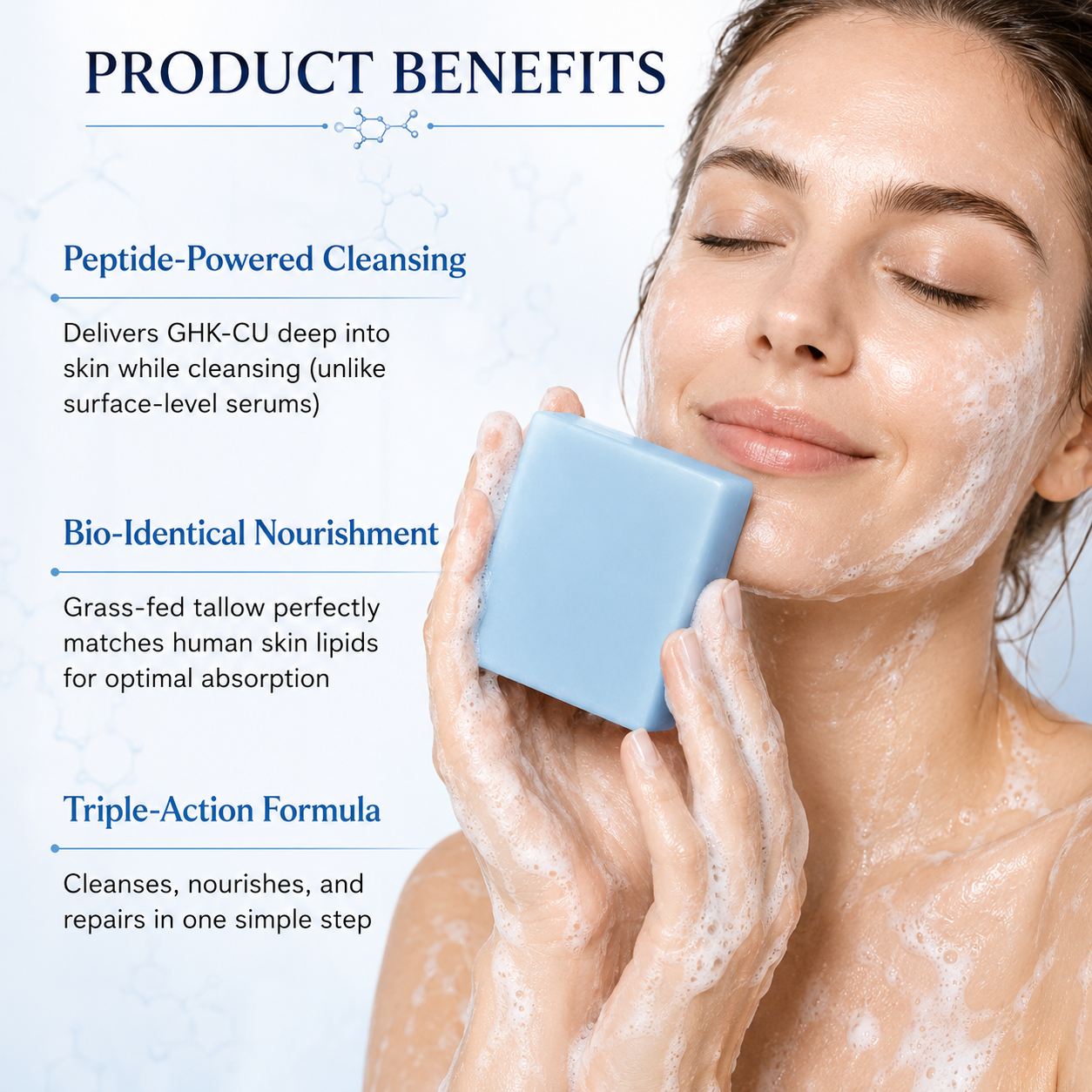 สบู่ GHK-Cu เปปไทด์ สำหรับผิวห - Skincare Natur E บทวิจารณ์และราคา