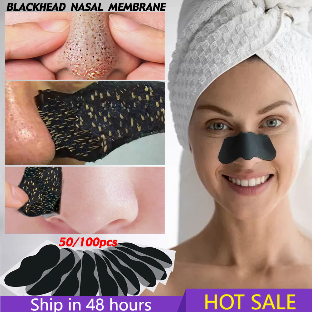 ใหม่ 10-100pcs Unisex Blackhea - Charcoal Pore Strip บทวิจารณ์และราคา