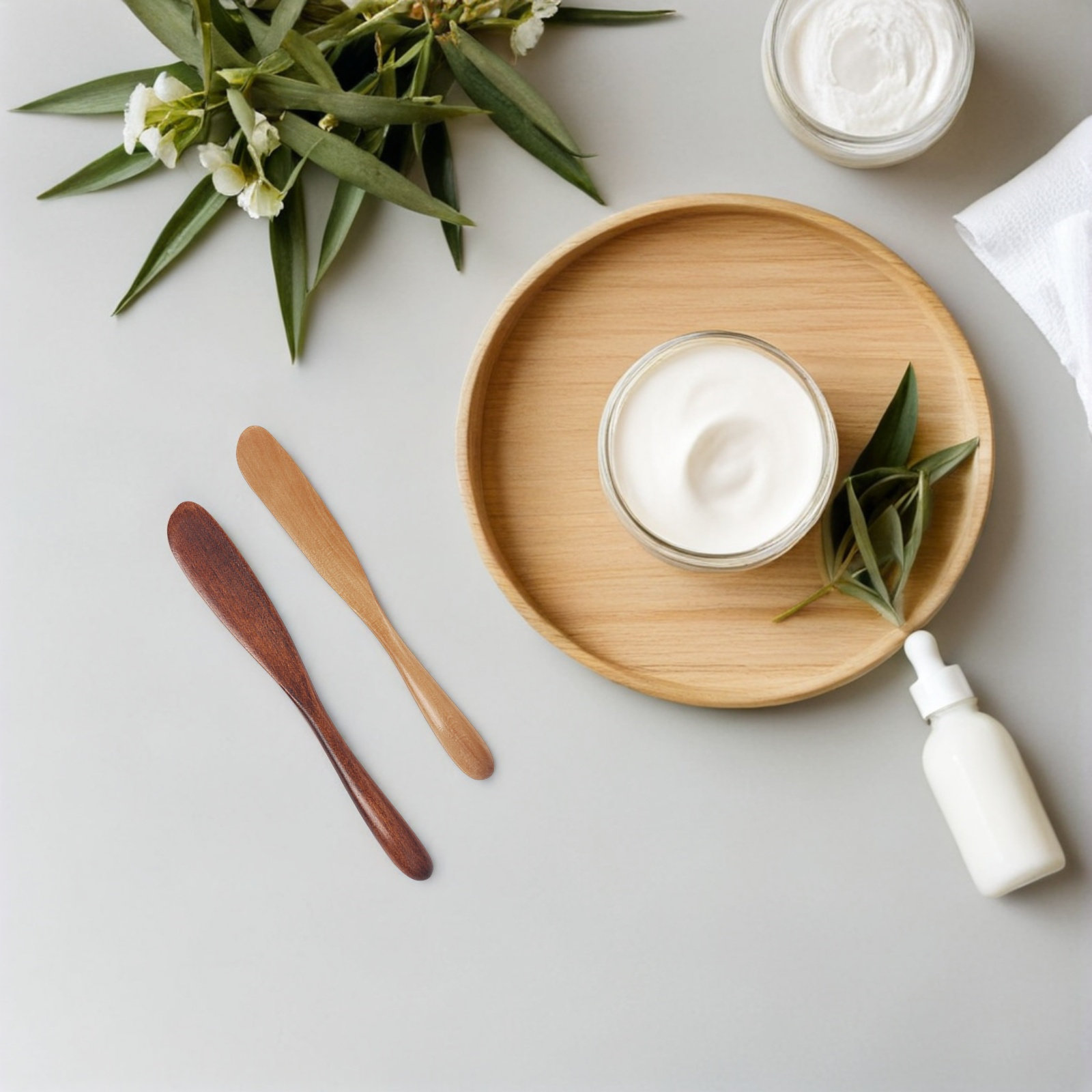 ชุดไม้พายสำหรับผลิตภัณฑ์บำรุงผ - Skincare Natur E บทวิจารณ์และราคา