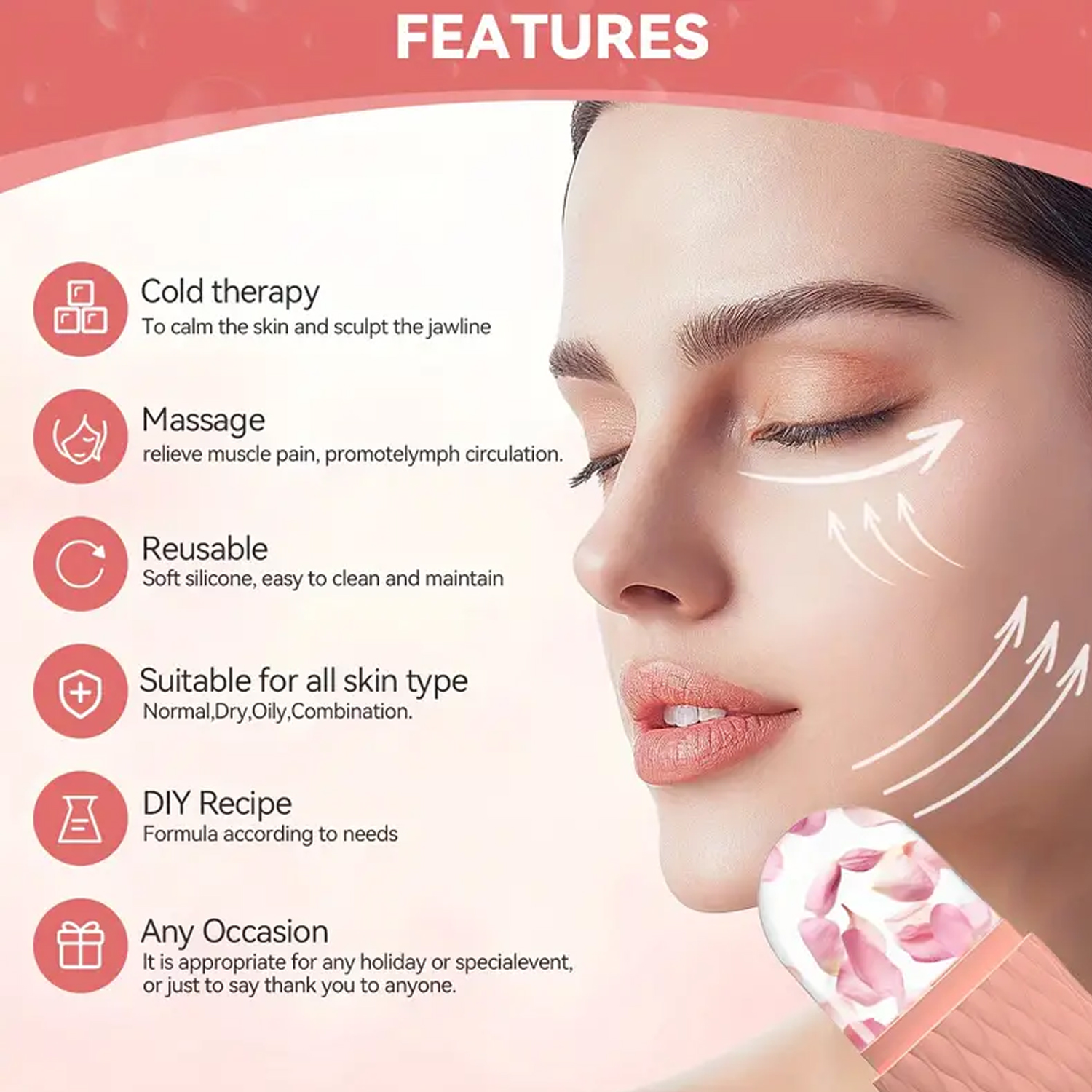 ชุดลูกกลิ้งน้ำแข็งและกัวซาสแตน - Skincare Natur E บทวิจารณ์และราคา