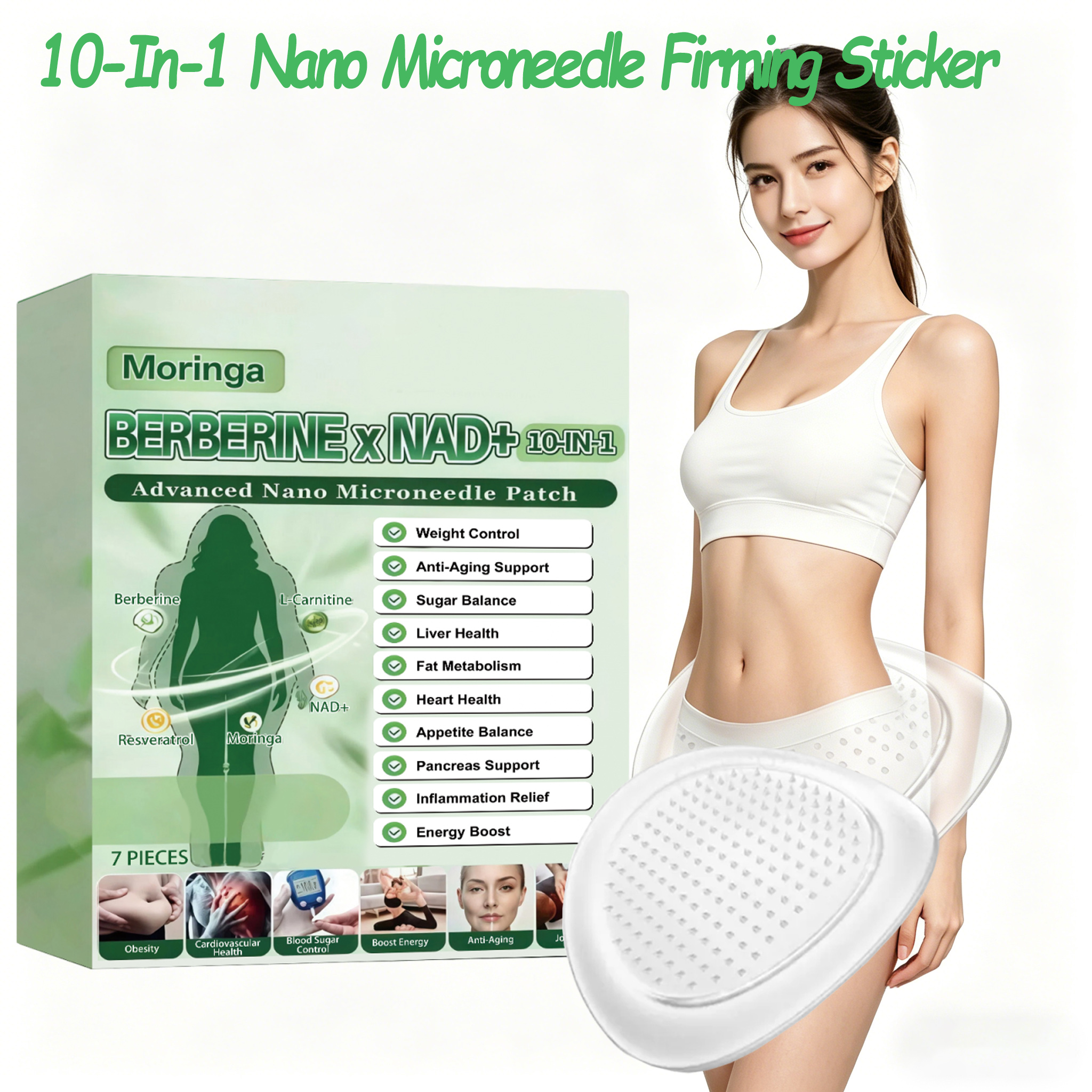 แผ่นแปะไมโครนีดเดิล 10 in 1 สำ - Skincare Natur E บทวิจารณ์และราคา